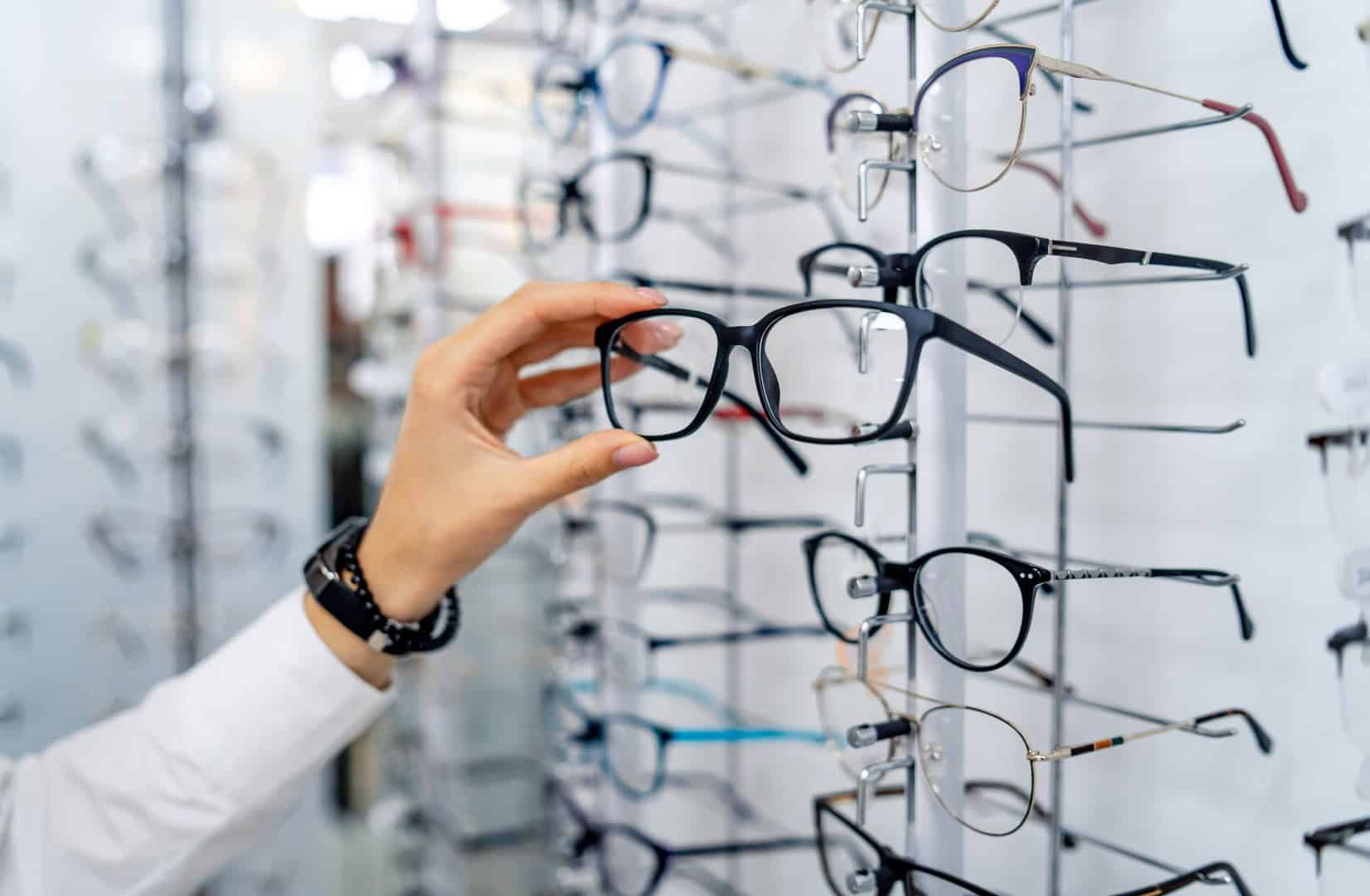 Row of glasses